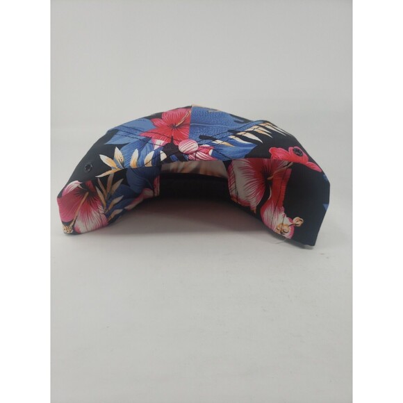 San Sun Vintage Sun Land Beef Co Hawaiian Print Snapback Hat Braided Cord NOS - Picture 7 of 14